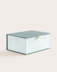 Handcrafted Antique and Pastel Green coloured keepsake box