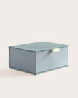 Handcrafted Antique and Steel coloured keepsake box