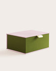 Handcrafted Blush and Meadow coloured keepsake box