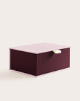 Handcrafted Blush and Wine coloured keepsake box