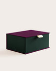 Handcrafted Huckleberry and Holly coloured keepsake box