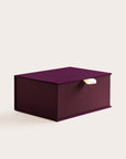 Handcrafted Huckleberry and Wine coloured keepsake box