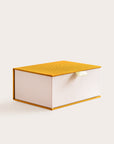 Handcrafted Mustard and Biscuit coloured keepsake box