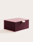 Handcrafted Old Rose and Wine coloured keepsake box