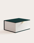 Handcrafted Seaweed and Cobblestone coloured keepsake box