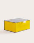 Handcrafted Silver and Mustard coloured keepsake box