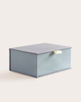 Handcrafted Silver and Steel coloured keepsake box