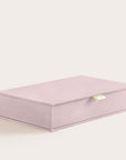 Handcrafted Blush linen covered photo box