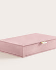 Handcrafted Old Rose linen covered photo box