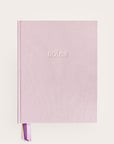 Handbound Blush linen covered journal front