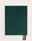 Handbound Seaweed linen covered journal back