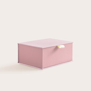 Handcrafted Blush and Dusty Rose coloured keepsake box