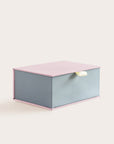 Handcrafted Blush and Steel coloured keepsake box