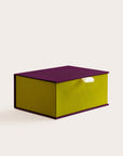 Handcrafted Huckleberry and Kiwi coloured keepsake box