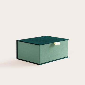 Handcrafted Jade and Matcha coloured keepsake box