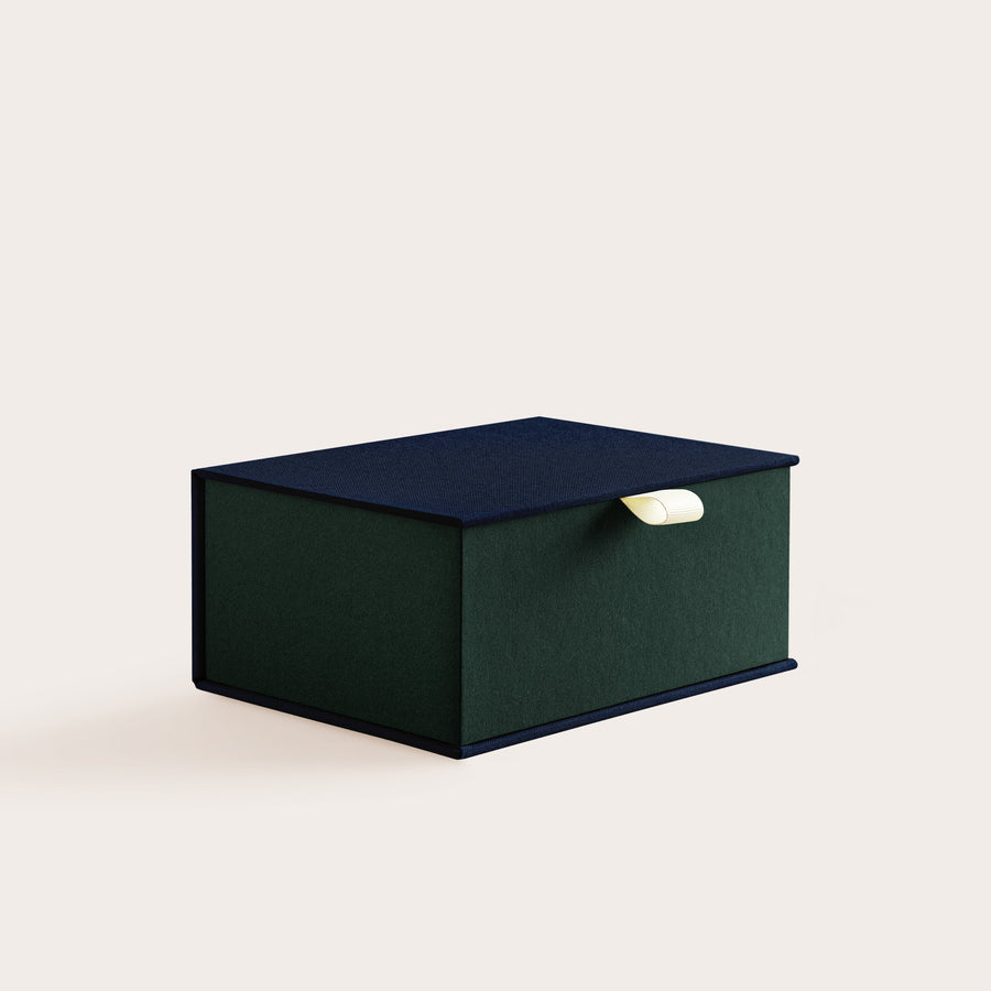 Handcrafted Midnight and Holly coloured keepsake box