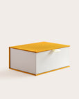 Handcrafted Mustard and Cobblestone coloured keepsake box