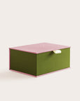 Handcrafted Old Rose and Meadow coloured keepsake box