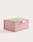 Handcrafted Sand and Dusty Rose coloured keepsake box