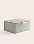 Handcrafted Sand and Lichen coloured keepsake box