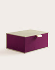 Handcrafted Sand and Orchid coloured keepsake box