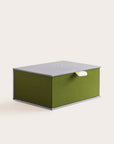 Handcrafted Silver and Meadow coloured keepsake box