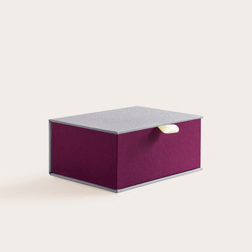 Handcrafted Silver and Orchid coloured keepsake box