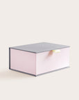 Handcrafted Silver and Pastel Rose coloured keepsake box