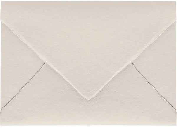 Antique White coloured handmade paper envelope
