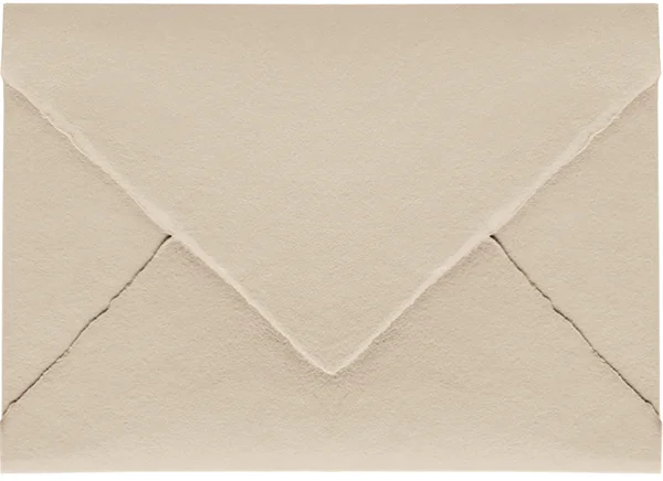 Light Camel coloured handmade paper envelope