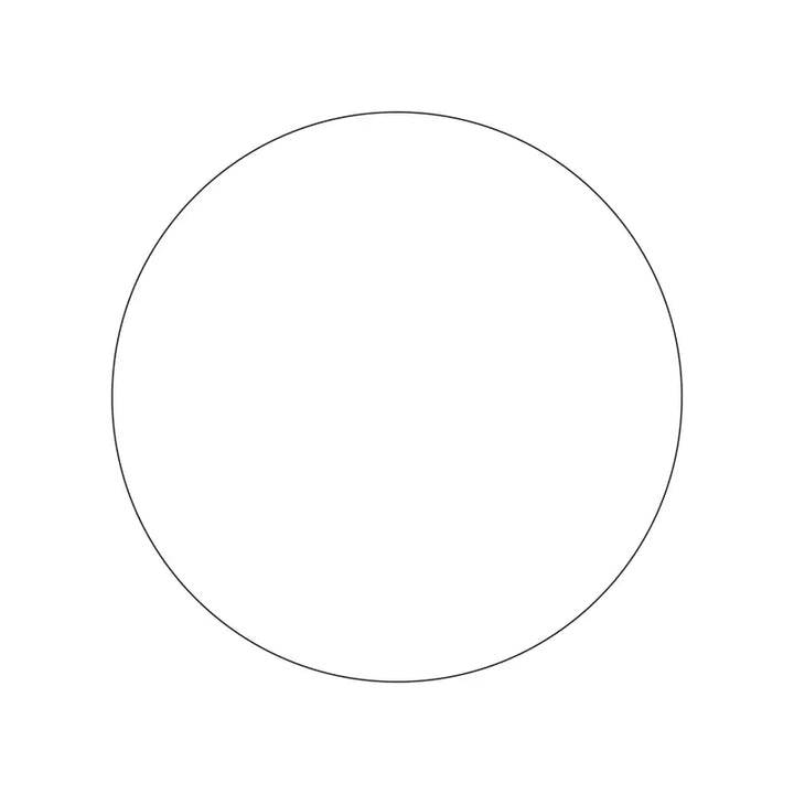 Circle shape die cut template