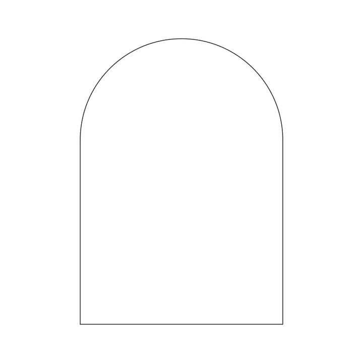 Arch shape die cut template