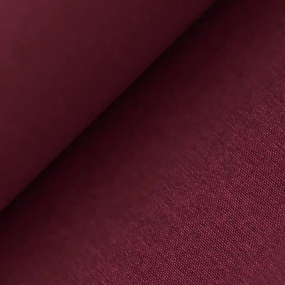 Burgundy coloured linen