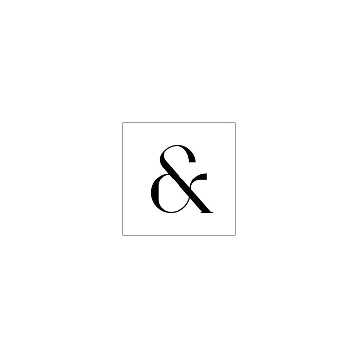 Ampersand template for wax seal