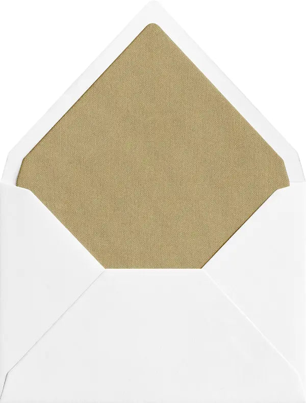 Sand coloured linen envelope liner