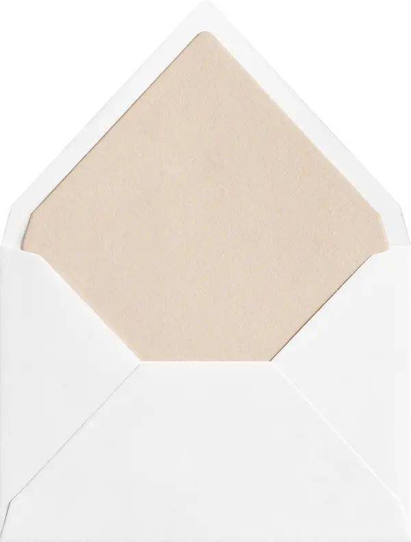 Biscuit coloured envelope liner