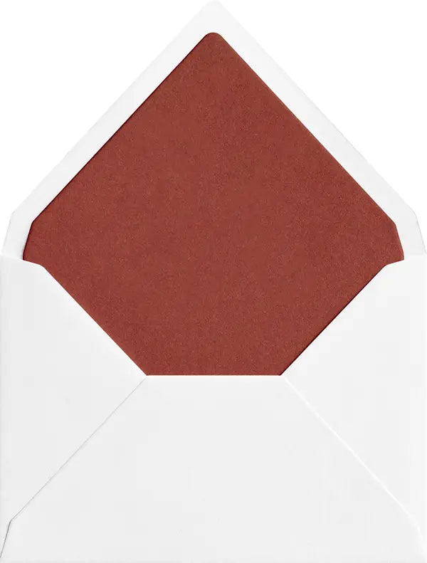 Clay coloured envelope liner