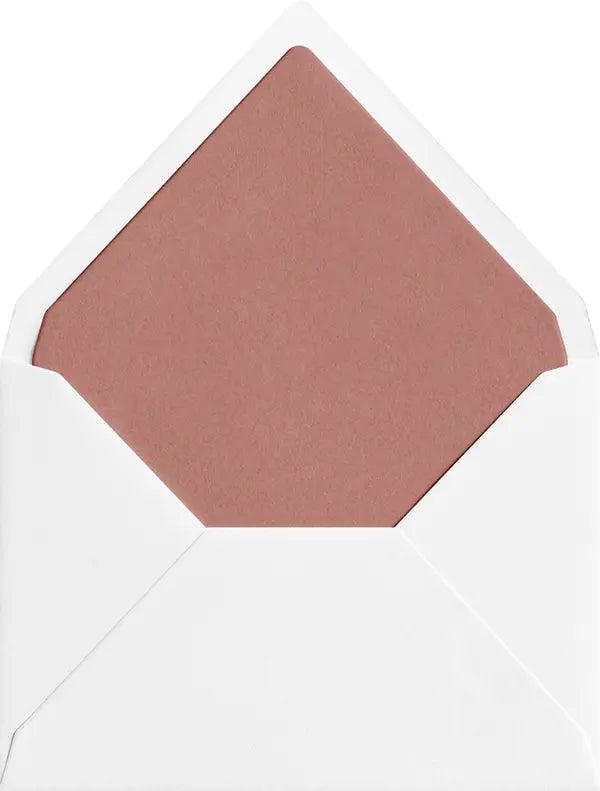 Deep Rose coloured envelope liner