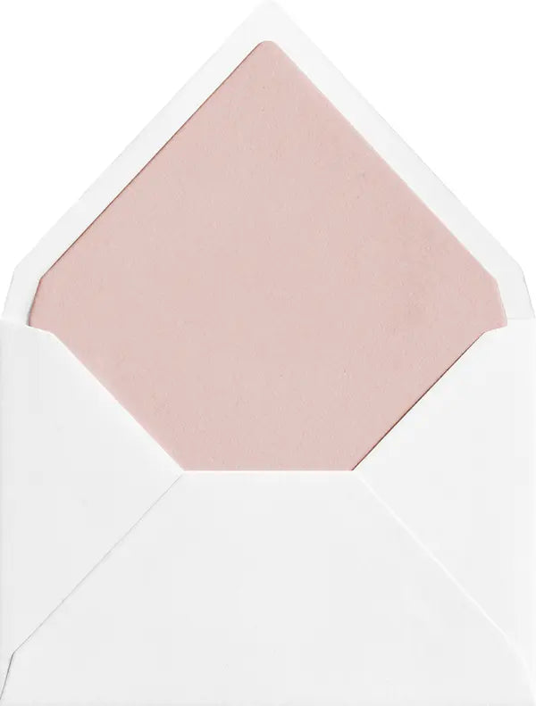 Dusty Rose coloured envelope liner