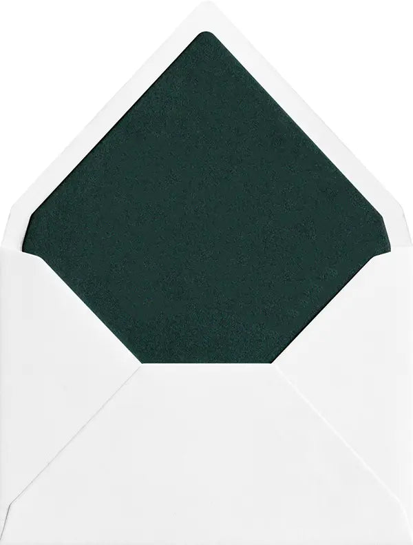 Holly coloured envelope liner