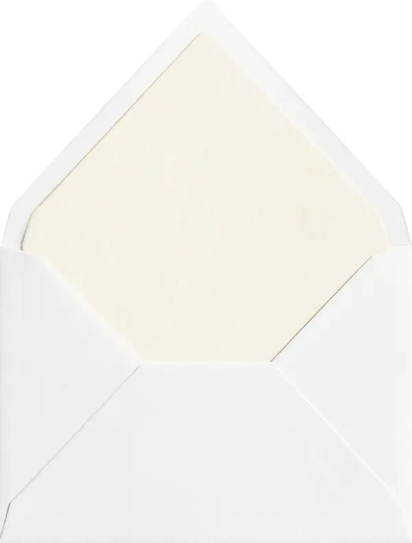 Ivory Cotton coloured envelope liner