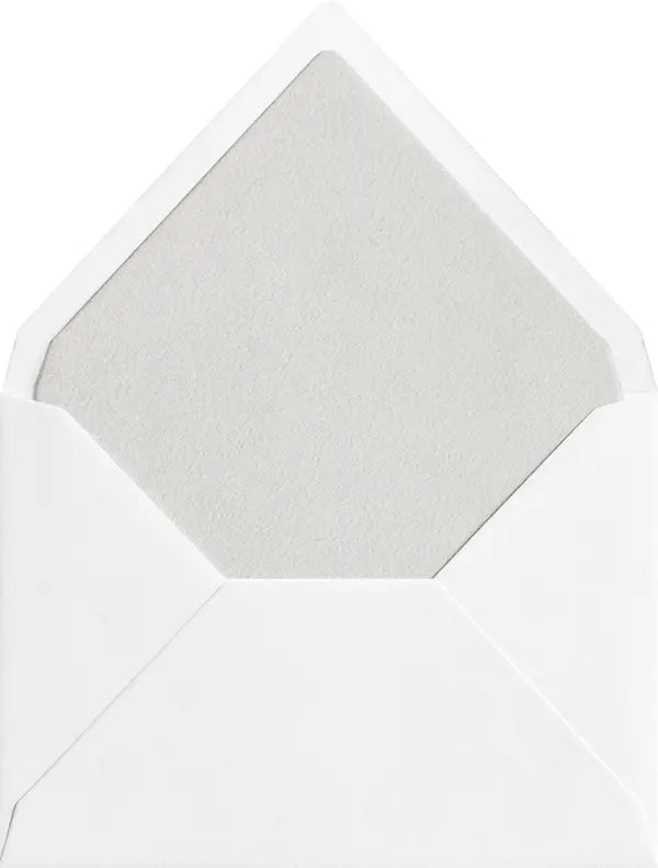 Light Grey Cotton coloured envelope liner