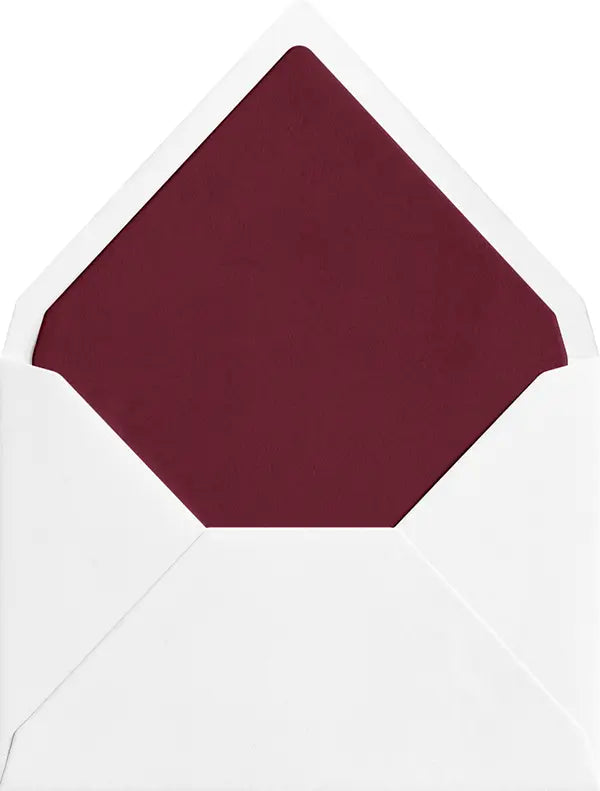 Noble Red coloured envelope liner