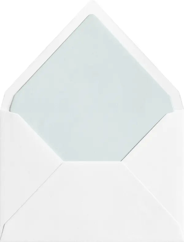 Pastel Blue coloured envelope liner